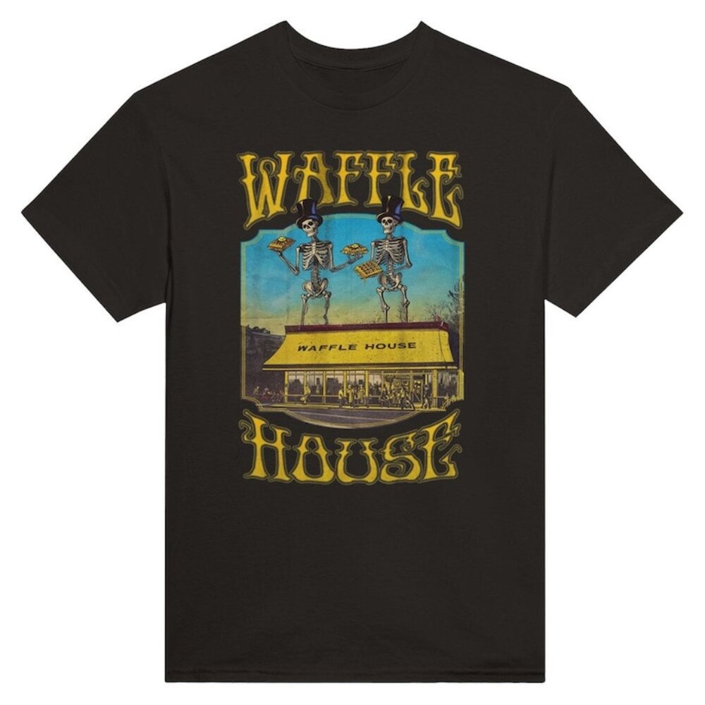 Waffle House Grateful Dead Lot Black T-Shirt